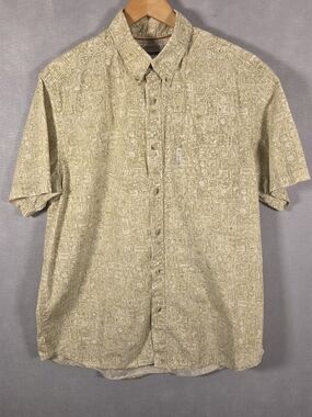 Columbia button-up short sleeve shirt (Q523)